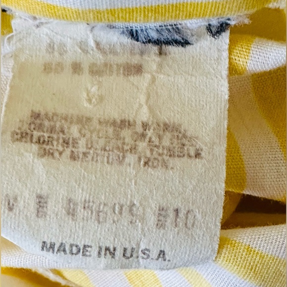 80s yellow striped button-up shirt is a vibrant nostalgic piece of fashion small - Picture 8 of 8